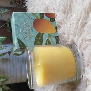 Stella Mare Mango Soy Natural Scent Candle 5 oz. New Pacifica